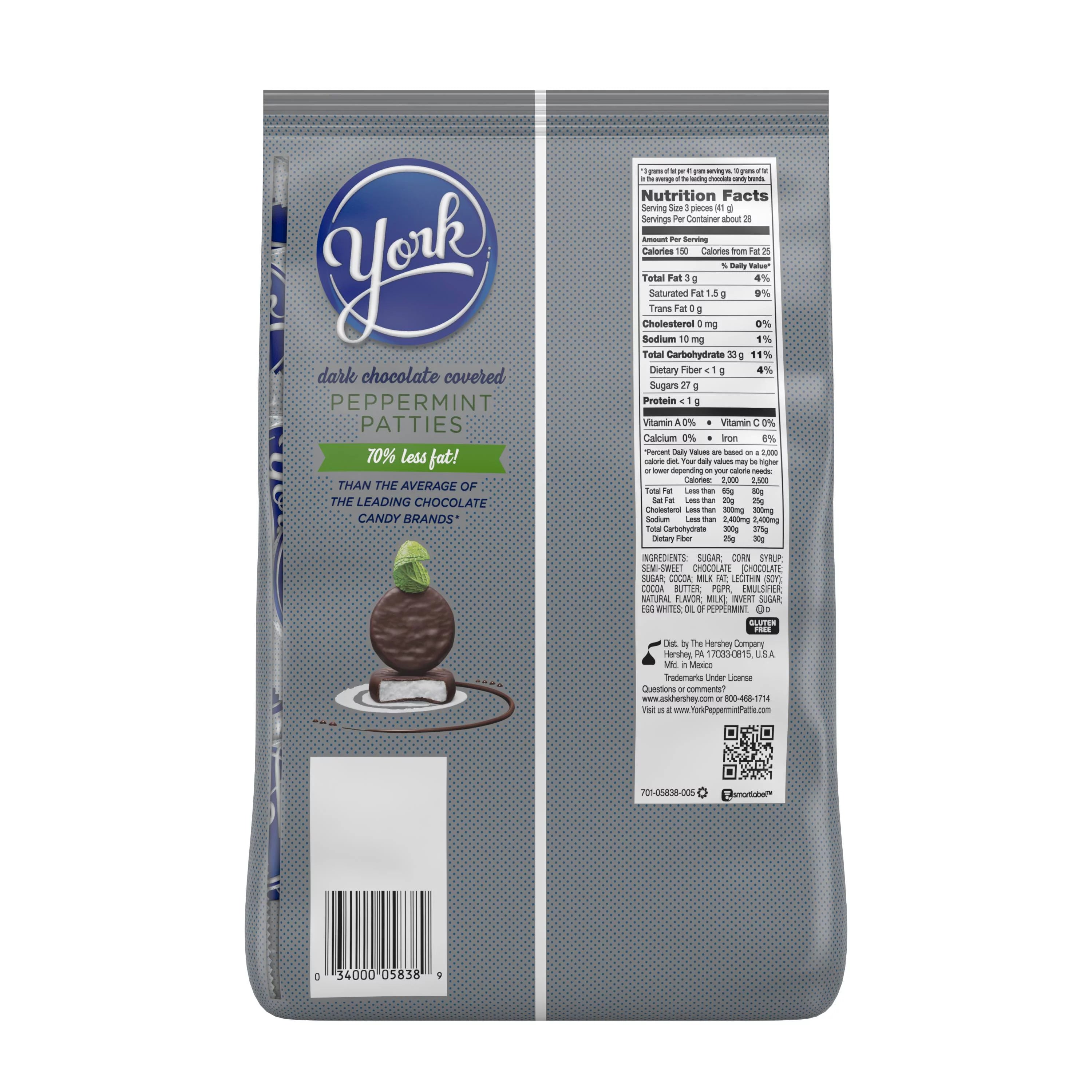 Peppermint Patties Dark Chocolate Candy, 40 Oz J432