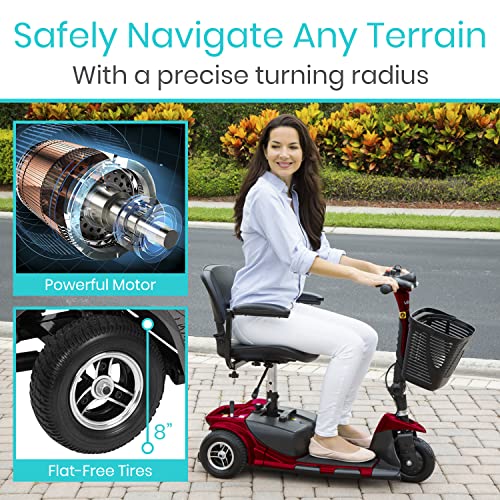3 Wheel Mobility Scooter Electric Powered Folding Compact U7284