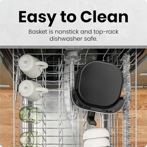 2 Qt Digital Air Fryer with Nonstick Basket – Black J6280