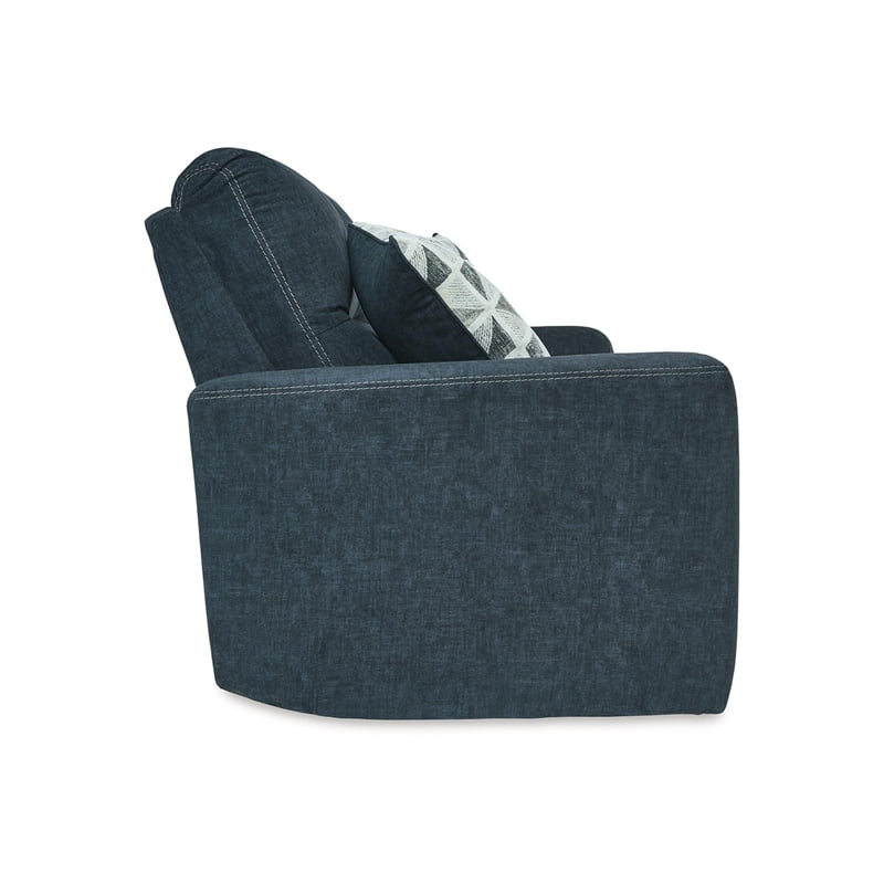 Blue 2-Seat Fabric Power Reclining Sofa U214714