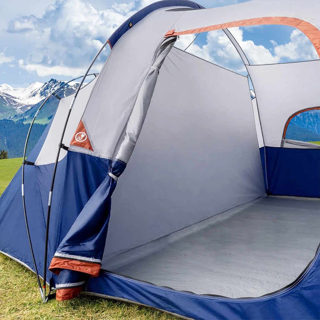 9 Person Waterproof Camping Tent Blue R886050