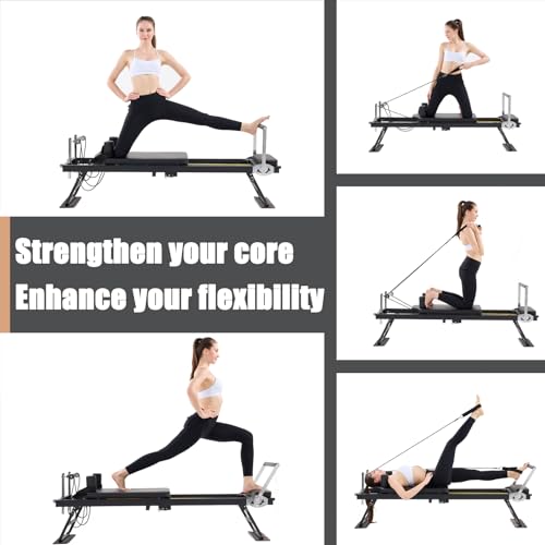 Foldable Pilates Reformer Machine U3874