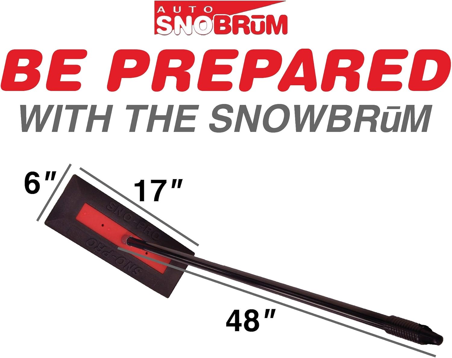 48 Inch Push-Broom Design Non-Scratch Automotive Snow Broom – 2 Pack A5715
