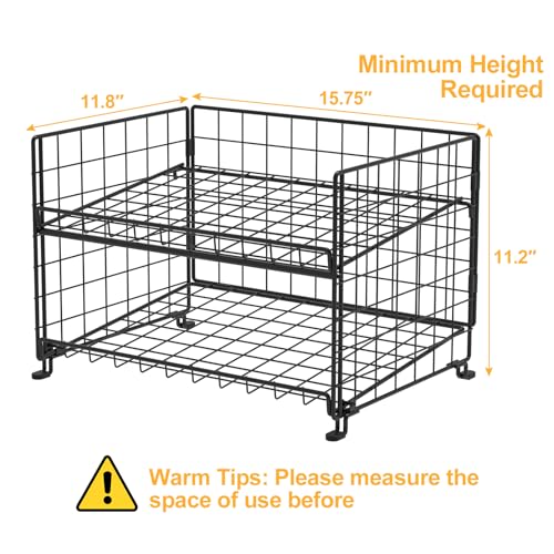 3 Pack Adjustable 2-Tier Can Rack Organizer V34171