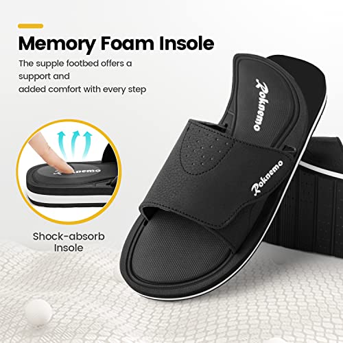 Mens Slide Sandals with Memory Foam L715255