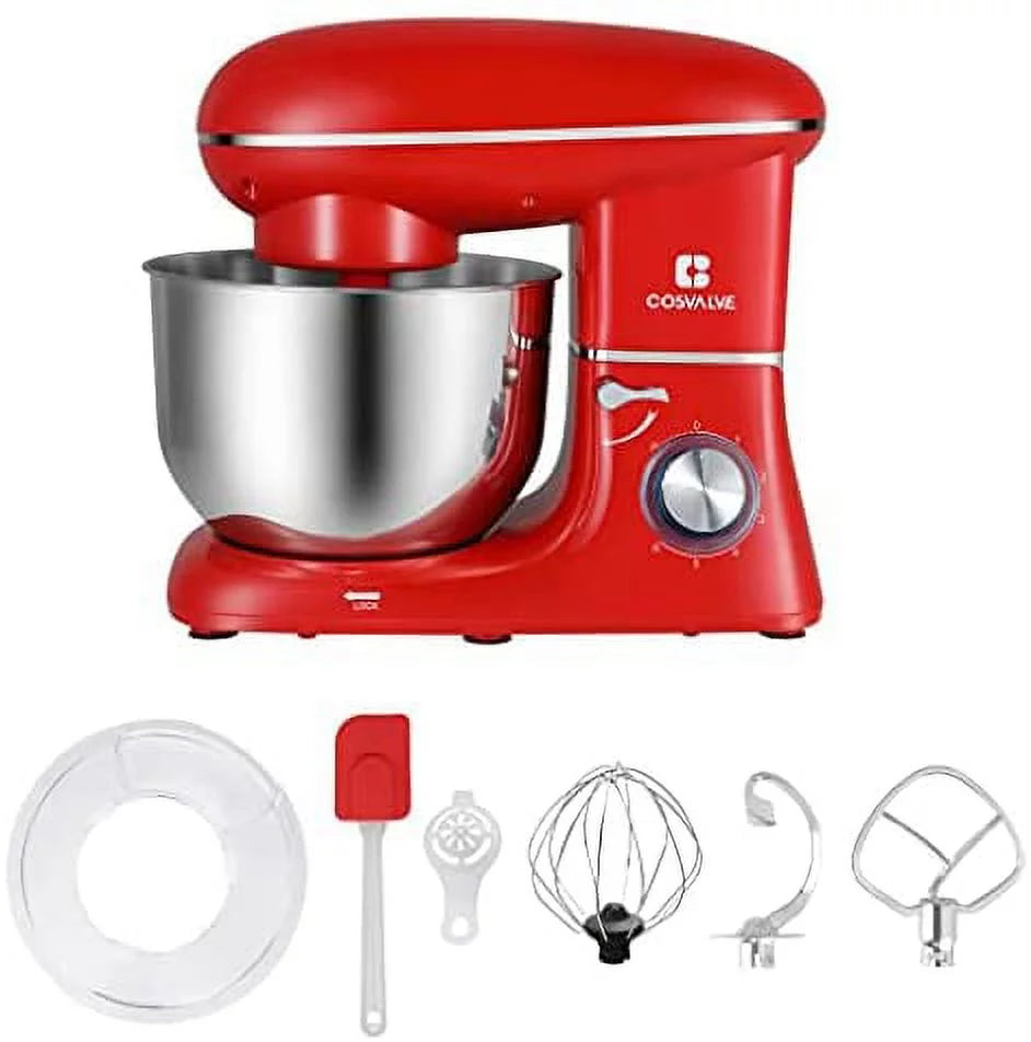 6.2QT Stainless Steel Bowl Red Tilt-Head Electric Stand Mixer B5741