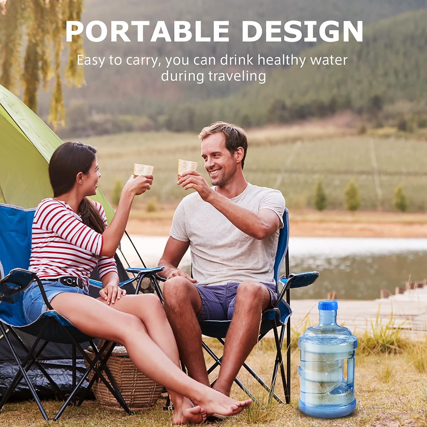 Plastic 5 Gallon Water Bottle with Cap PVC X860