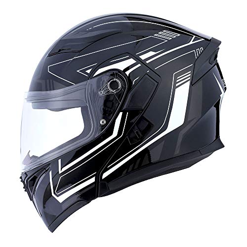 Modular Full Face Helmet Flip up Dual Visor J676