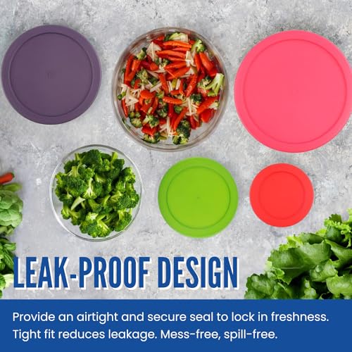 Replacement Lids 1 Cup Green 2 Cup Orange 4 Cup Blue 6/7 Cup Red O132