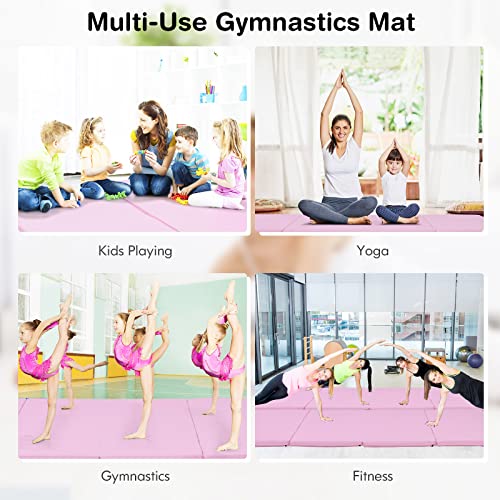 4' x 8' x 2" Folding Exercise Mat with Carry Handles T63523