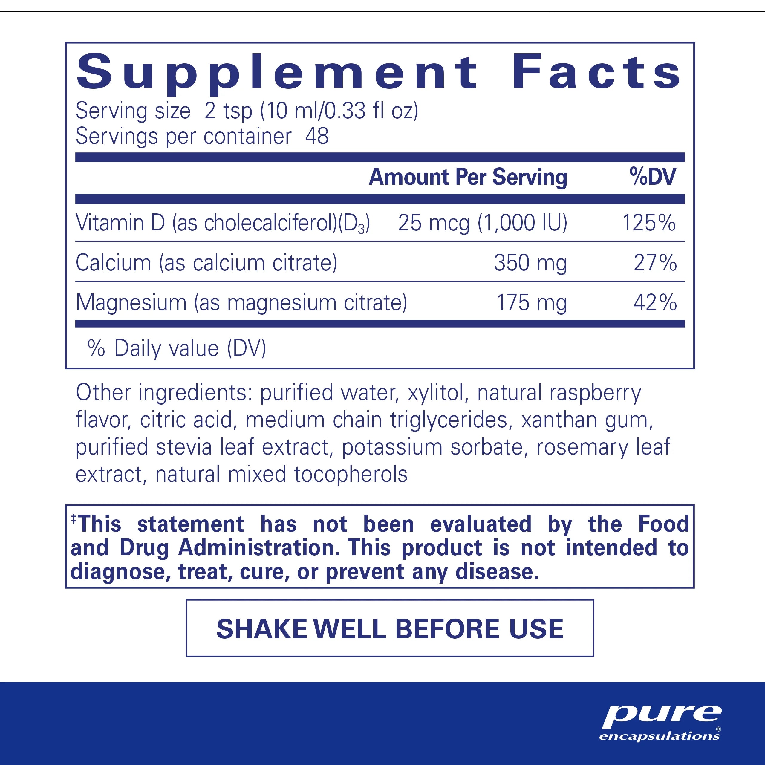 Calcium Magnesium Vitamin D Liquid 16.2 fl. oz. S433242
