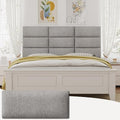 Gray 3D Soundproof Wall Panels Full Size Headboard (6 Panels, 10" x 24") Z4956