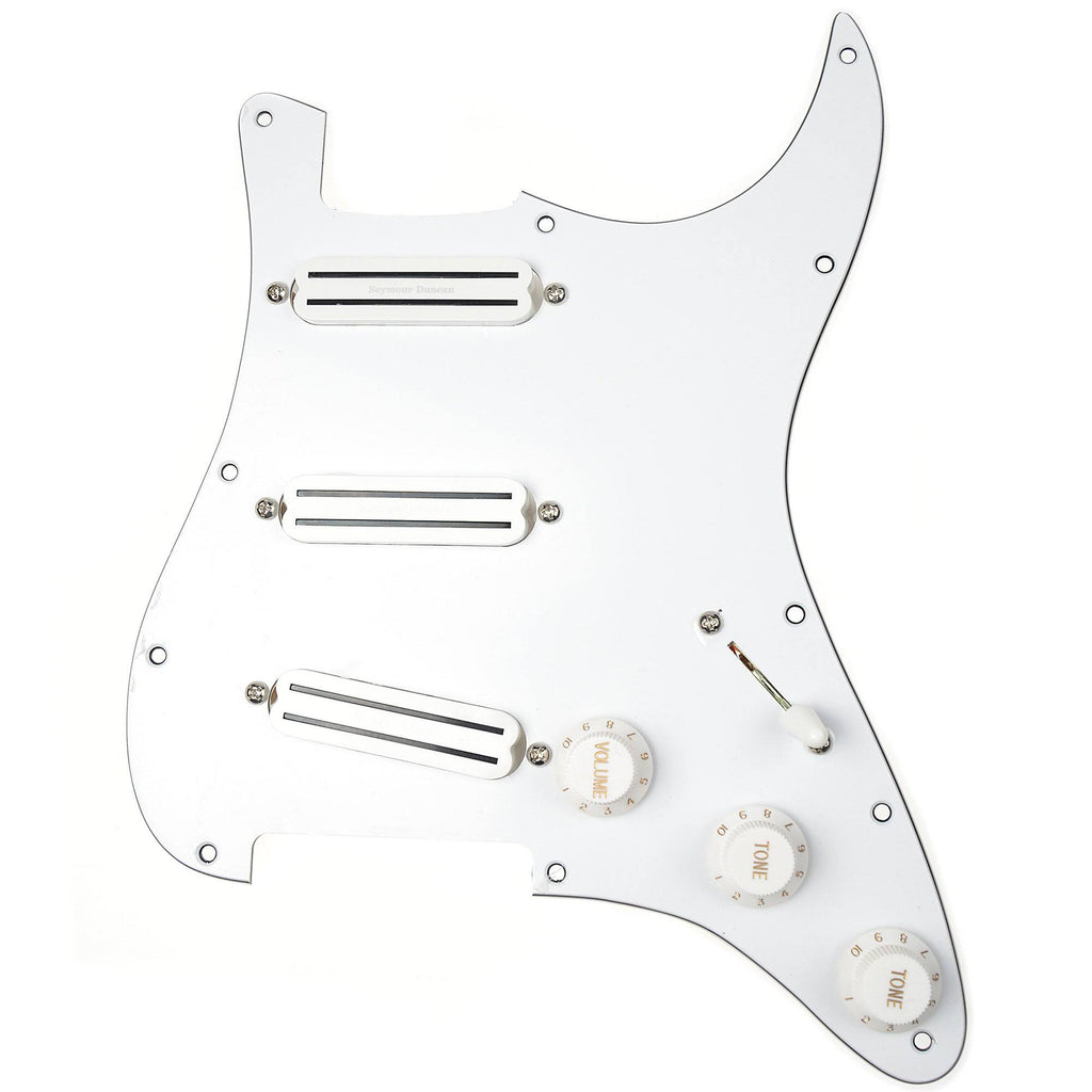 White Loaded Pickguard Q526