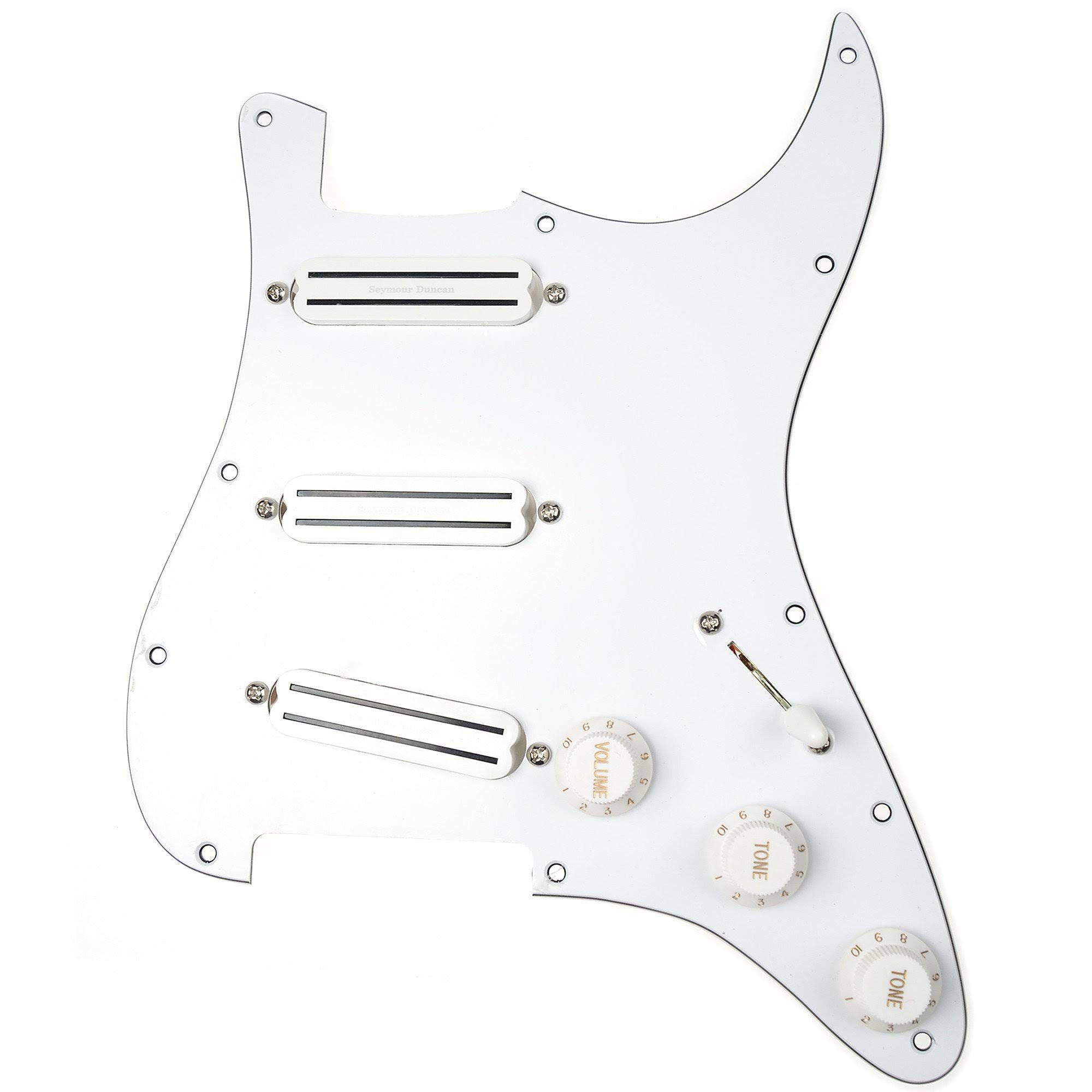 White Loaded Pickguard Q526