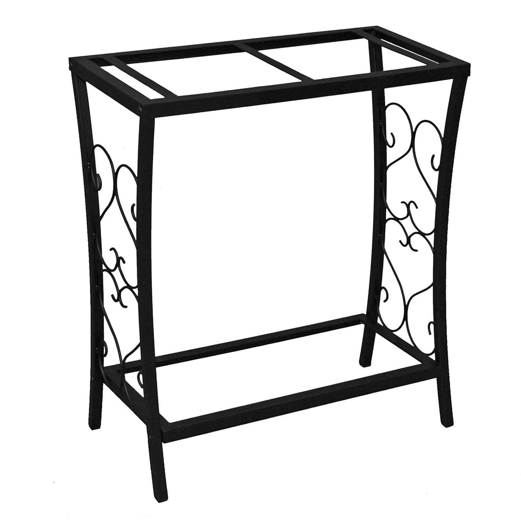 20 Gallon Scroll Aquarium Stand Black U163569