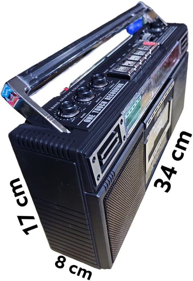 Rechargeable AM/FM Radio Bluetooth Boombox S891619