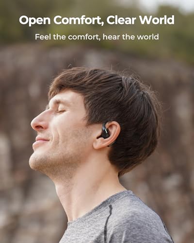 Open Ear Wireless Earbuds with 4-Mic Clear Call, 30H Playtime P828161