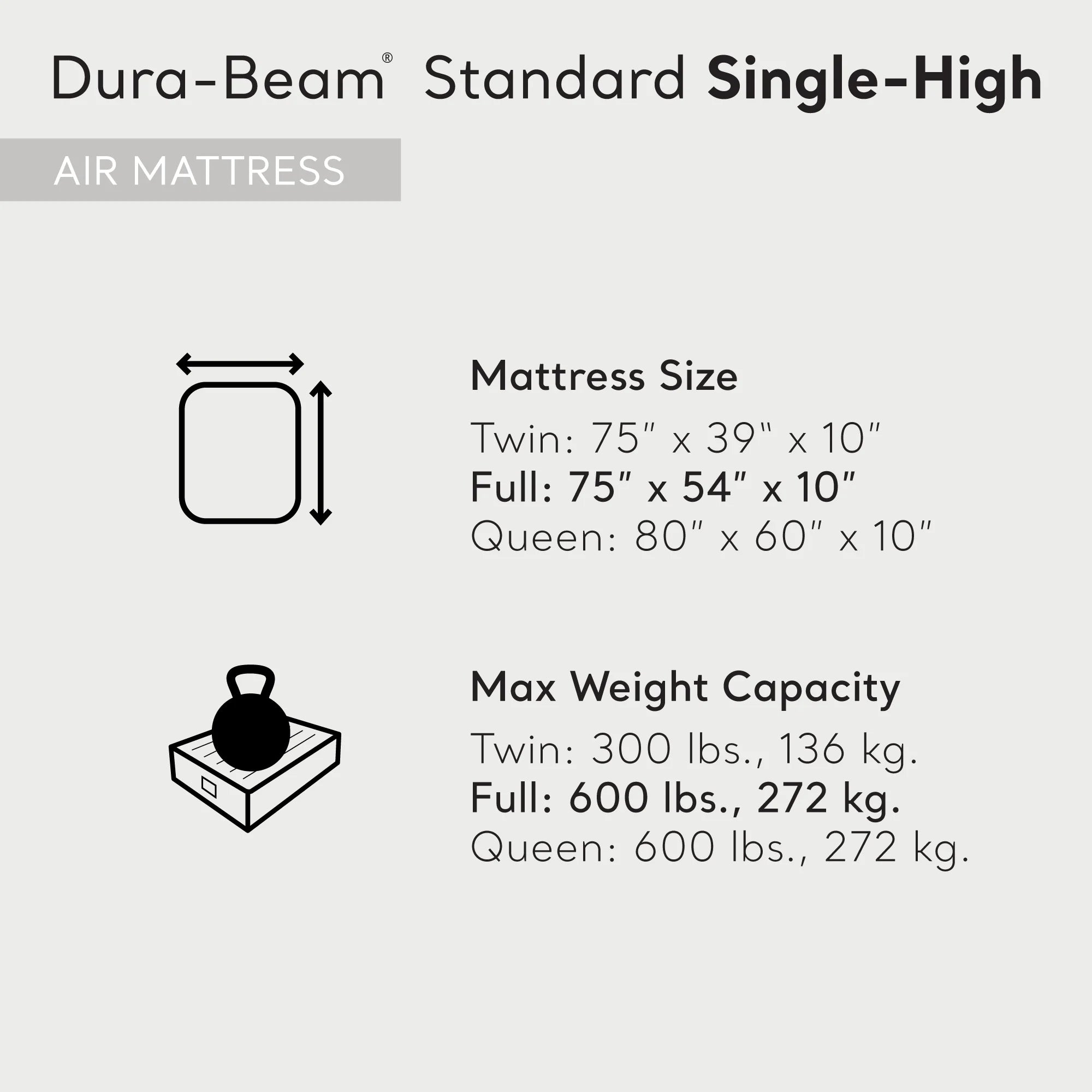 Full Inflatable Airbed V1410