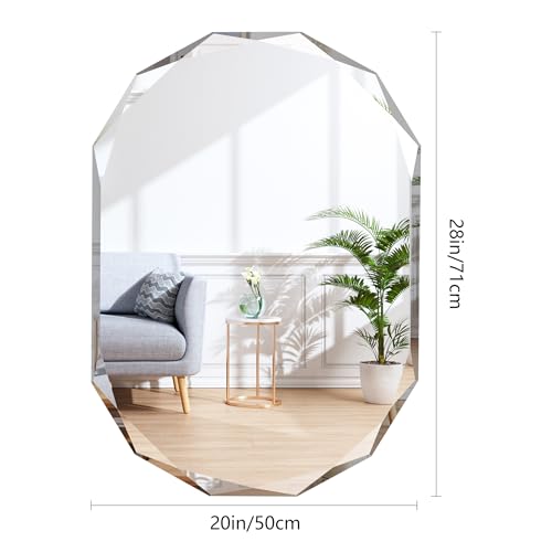 20x28 inch Beveled Edge Frameless Bathroom Mirror O2704