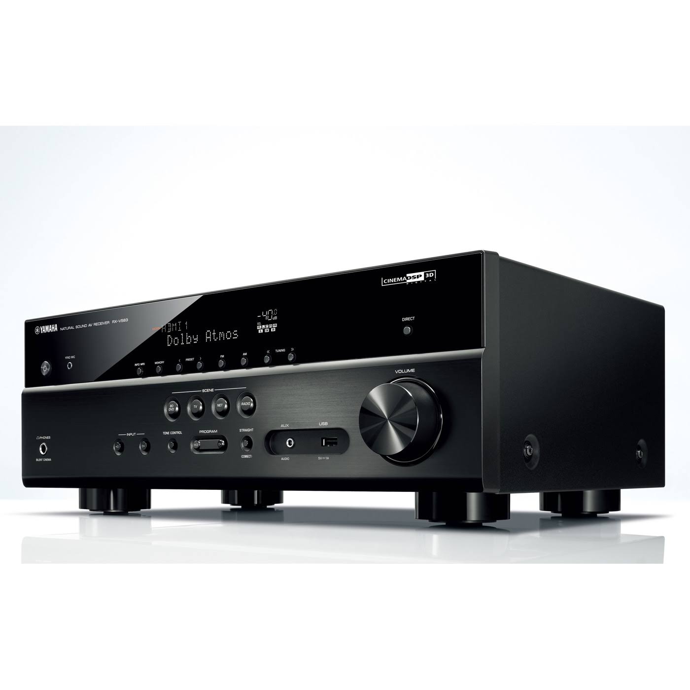 Black 7.2 Channel AV Network Receiver I695704