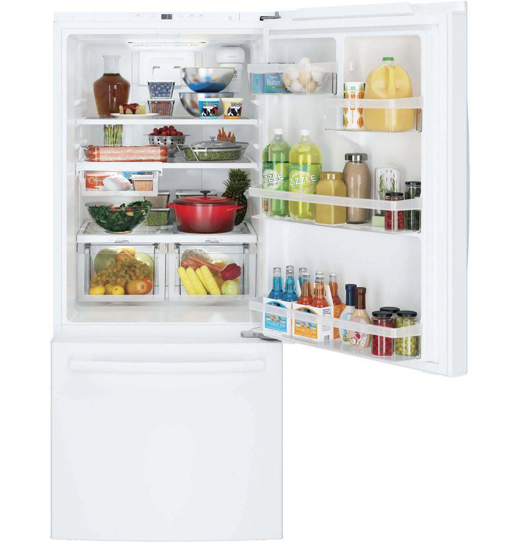 White 30 Inch Bottom Freezer Refrigerator T3165