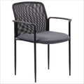 Grey Stackable Mesh Guest Chair Q99188