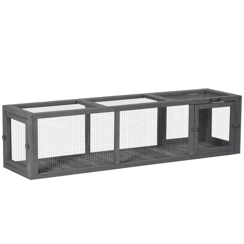 59 Long Cat Tunnel with Extendable Design Wooden Outdoor Cat Tunnel House W73429