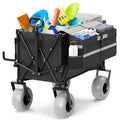 Heavy Duty Collapsible Wagon with All-Terrain 9" Pneumatic Tires and Detachable Cooler F476221