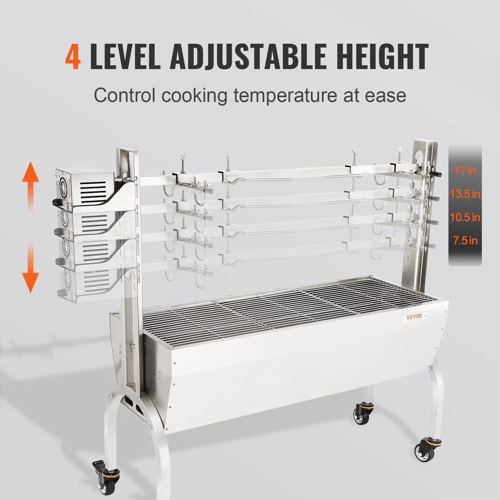 50W 90lbs Rotisserie BBQ Grill T360018
