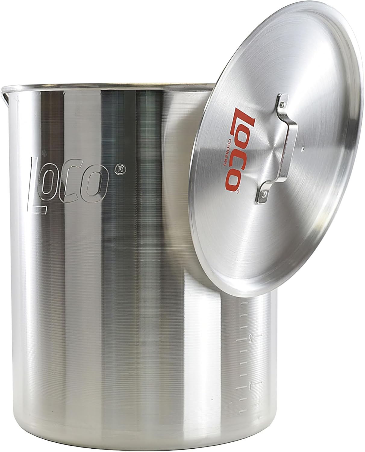 30 Quart Aluminum Circular Pots Kit with Basket Lift Hook and Lid Y86489