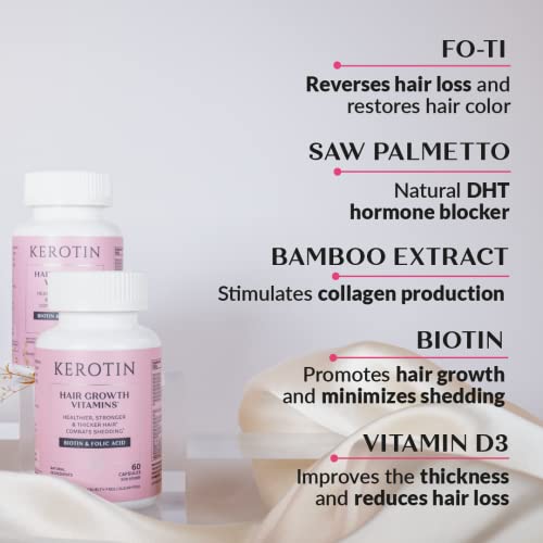 60 Pills Hair Growth Biotin Supplement F1950