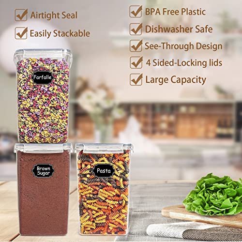 4 Pieces 5.2L BPA Free Airtight Food Storage Canisters Z3712