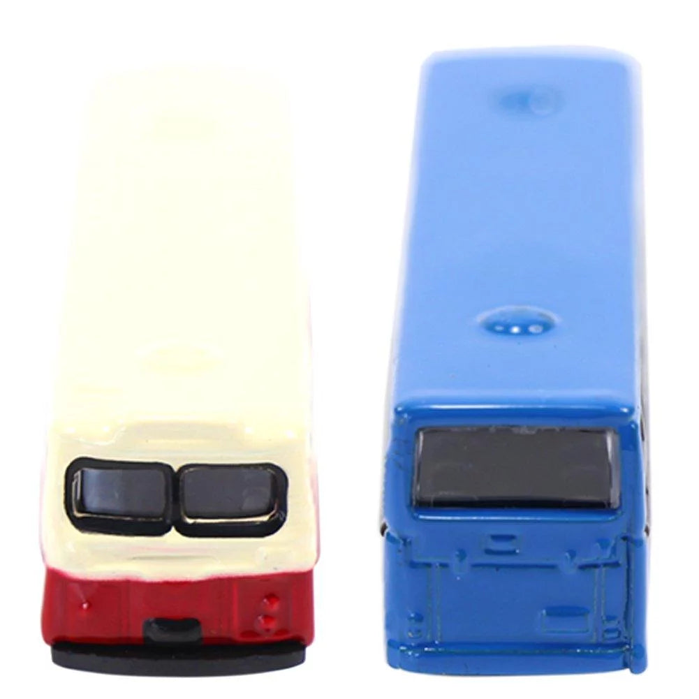6pcs Diecast Model Buses 1:160 N Scale N40475