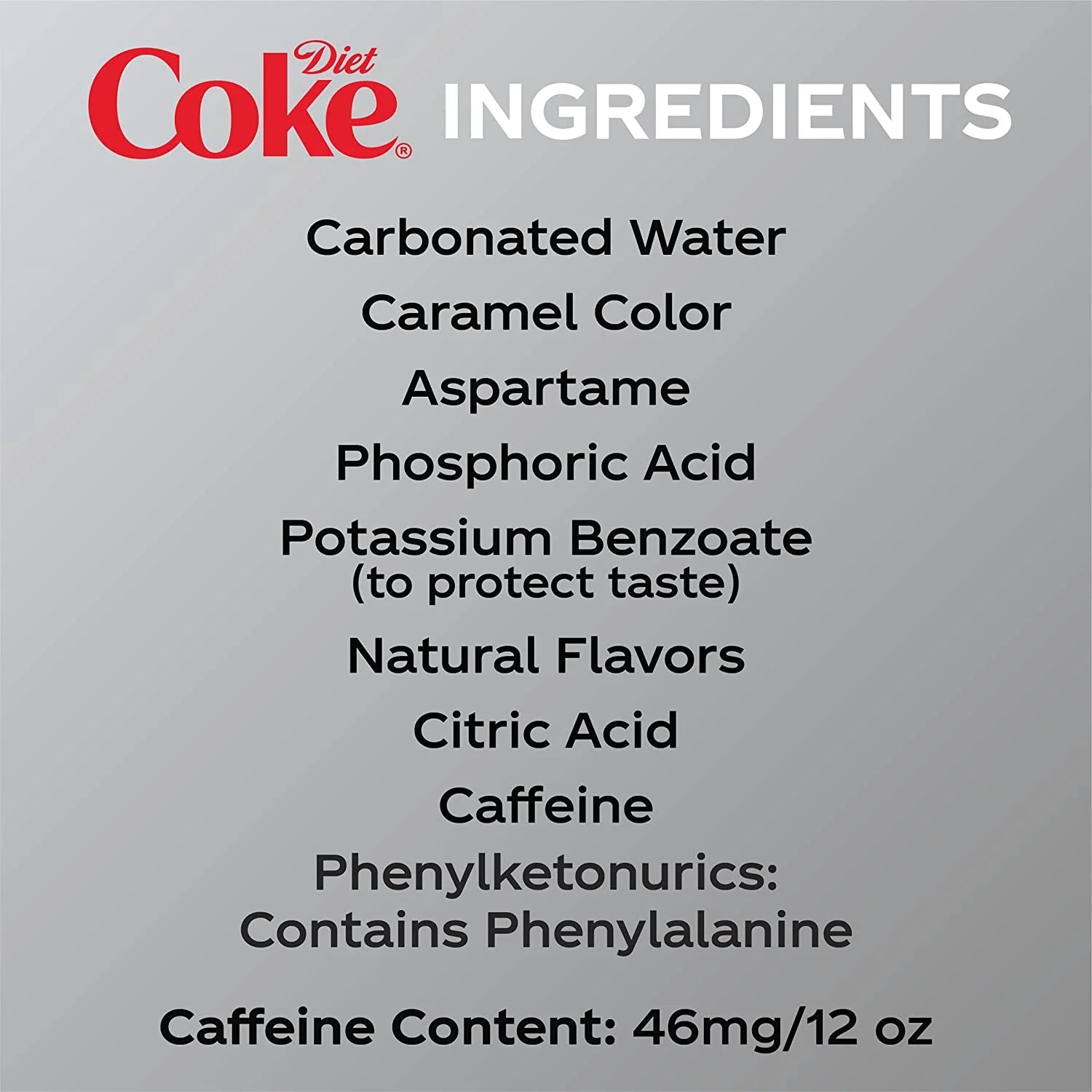 12 Fl Oz 8 Pack Bottles Diet Coca-Cola Soda Pop K4847