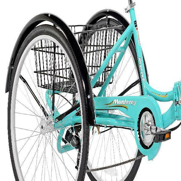 26 inch Folding Adult Trike, Aqua W7244