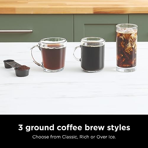 Black Espresso & Coffee Maker with Built-in Frother K7161