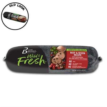 Beef & Bison Recipe Rolled Chub Dog Food P379320