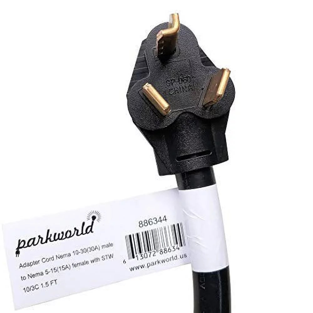 Dryer Plug to Household Receptacle Adapter Cord 250V D38939