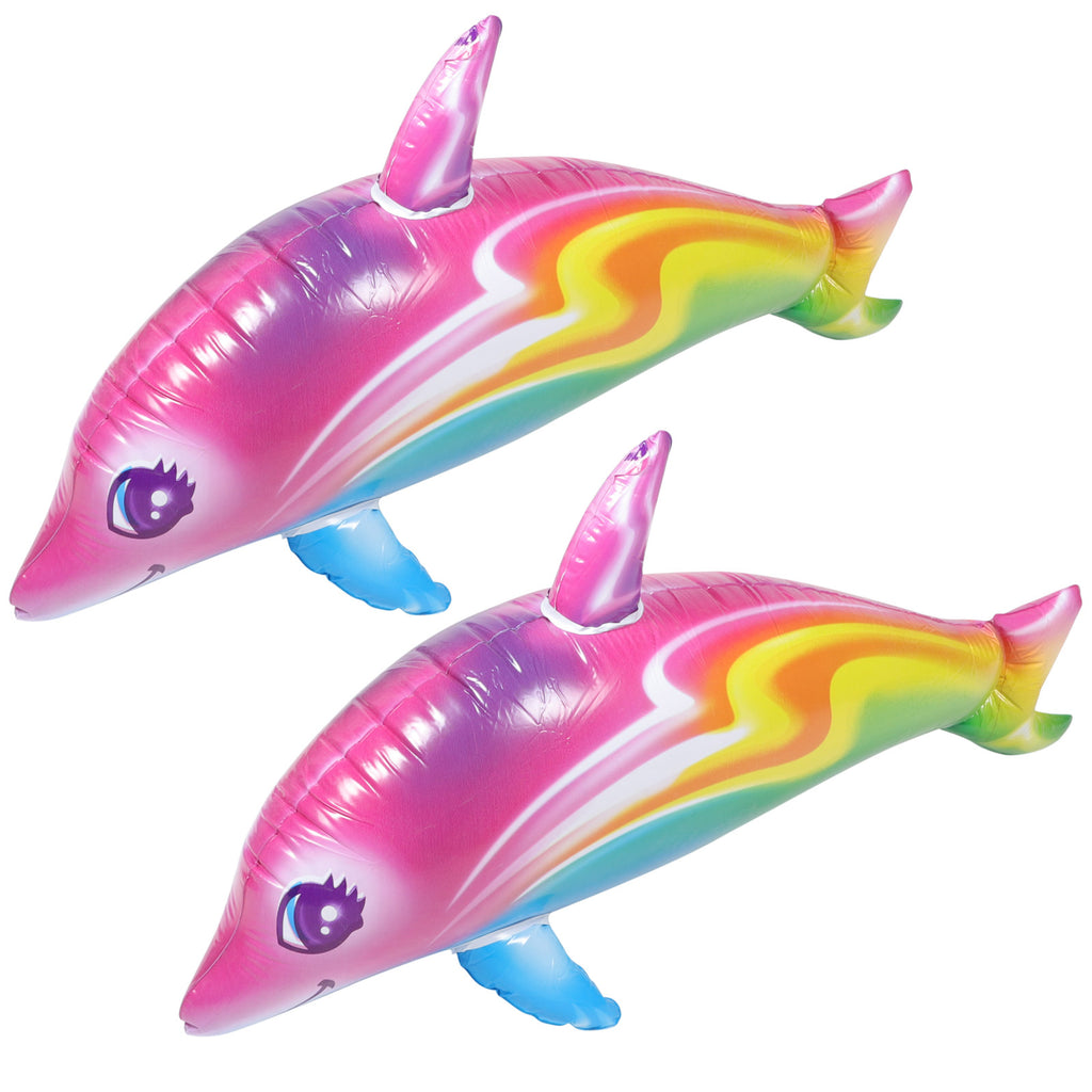 2 Pcs Inflatable Pvc Dolphin Toy C19913