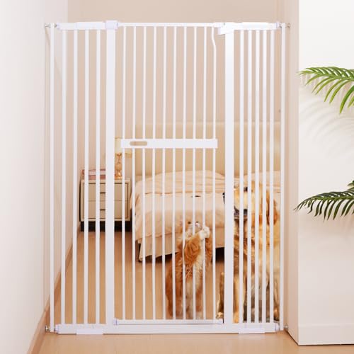 Black Metal Auto Close Pet Gate C941065