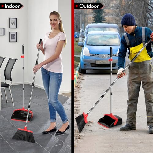11.8" Broom and Dustpan Set with 51" Extendable Handle E538049