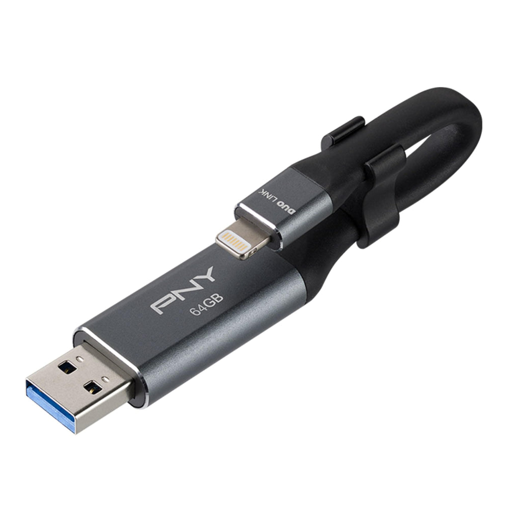 64GB USB 3.0 OTG Flash Drive Metal Gray Y58578
