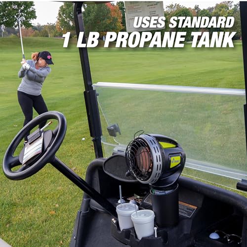 Silver and Black Golf Cart Heater L7231