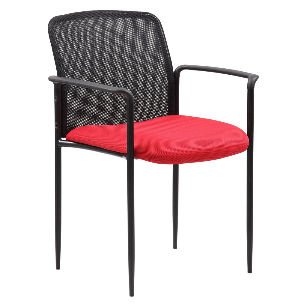 Grey Stackable Mesh Guest Chair Q99188