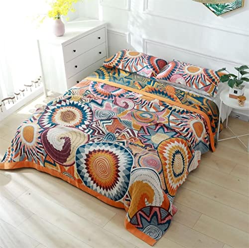 100% Cotton KnitWoven Throw Blanket 78''Wx 90''L Z8544