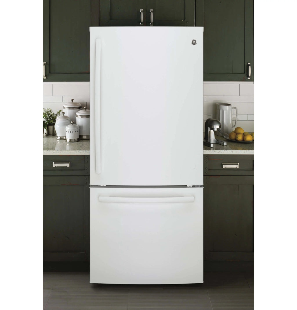 White 30 Inch Bottom Freezer Refrigerator T3165