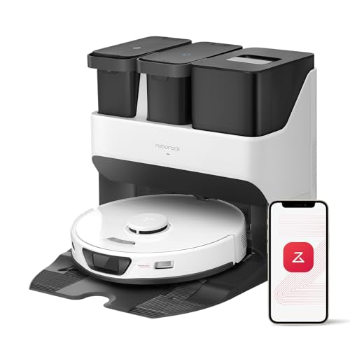 Robot Vacuum and Mop Combo, Self Drying, Self Washing E195349