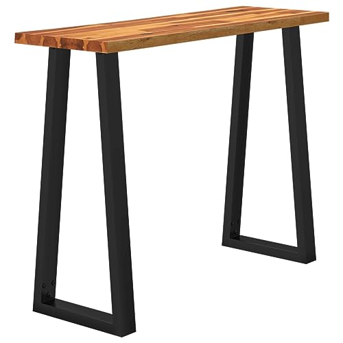 Solid Wood Acacia Console Table with Live Edge R7324