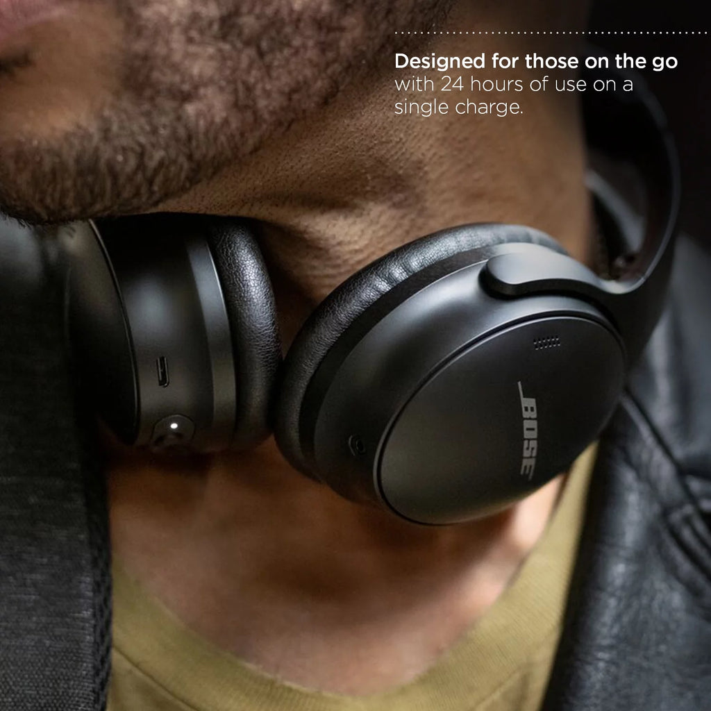 Black Noise Cancelling Over-Ear Wireless Bluetooth Headphones U1229