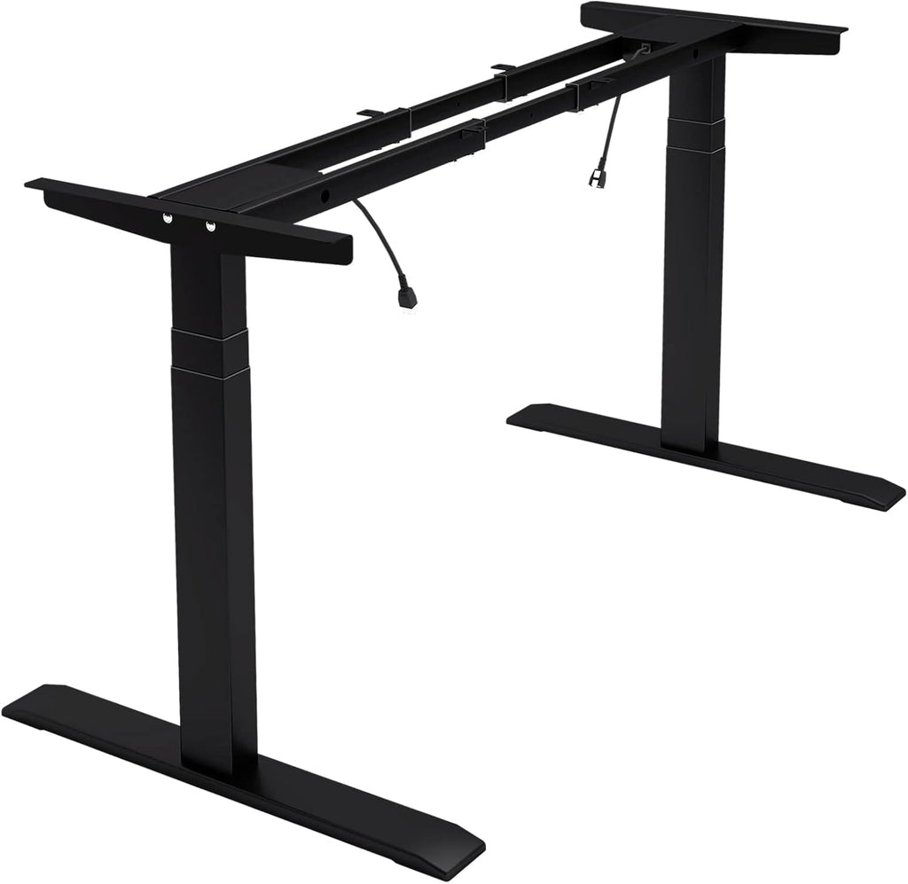 Dual Motor Electric Adjustable Standing Desk Frame White Frame N26232